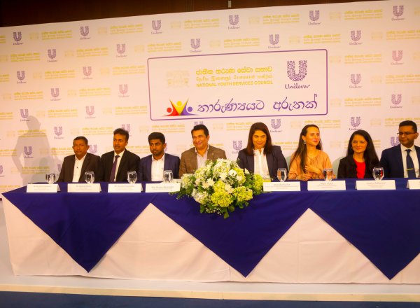 Signing The MOU Between The National Youth Services Council And Unilever Sri Lanka.