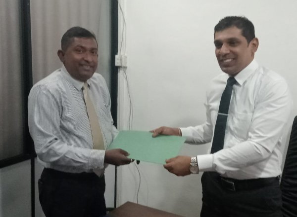 Mr.Manjula Vidanapathirana,the Director(Development) Of The National Youth Services Council Assumed Duties.